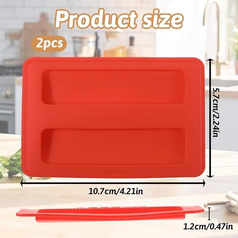 2 PCS Silicone Toaster Top Cover, 2 Slice Silicone Toaster Dust Covers Lid Sandwich Machine Part Accessories Universal Bread Machines Cover for Bread Maker,Sandwich Machine Part Accessories (Red) in Kuwait