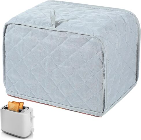 Toaster Cover 2 Slice, Quilted Toaster Cover, Small Appliance Covers, Polyester Dust Appliance Covers for 2 Slice Toasters, Kitchen Small Appliance(Grey) in Kuwait