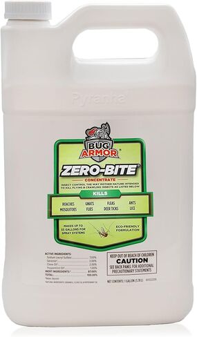 PYRANHA Bug Armor Zero-Bite Concentrate Refill for Automatic Spray Systems - Barn Indoor Fly Control | Repels Flies, Fleas, Ants & Mosquitoes in Kuwait