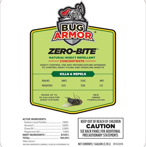 PYRANHA Bug Armor Zero-Bite Concentrate Refill for Automatic Spray Systems - Barn Indoor Fly Control | Repels Flies, Fleas, Ants & Mosquitoes in Kuwait