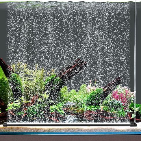 hygger Aquarium Bubble Curtain Wall, Quiet Fish Tank Air Stone with Accessories, High Dissolved Aquarium Bubbler Oxygen Diffuser Decoration for Freshwater & Saltwater in Kuwait