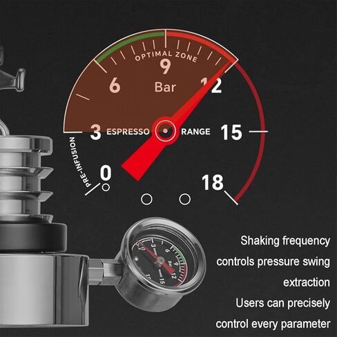Manual Espresso Maker - Hand Crank, 58mm Portafilter, Adjustable Pressure, Perfect for Home & Commercial Use, Portable Coffee Machine in Kuwait