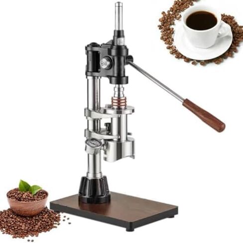 Manual Espresso Machine,Hand Press Coffee Maker, Stainless Steel Portable Espresso Maker for Home Baristas & Outdoor Coffee Lovers in Kuwait