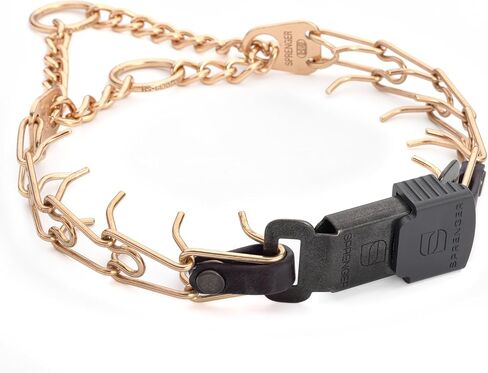 Herm Sprenger Curogan Dog Collar with Quick Release ClicLock Buckle and Biothane Insert Hypoallergenic Training Collar for Dogs Made in Germany (Black, 23in x 3.2mm(Neck Size up to19-20in)) in Kuwait