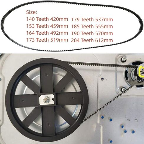 Bread Maker Belt, Universal Rubber Bread Machine Belt 140-204 Teeth 420-612mm Bread Maker Belt for Bread Maker Drive Belt(164T) in Kuwait