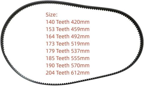 Bread Maker Belt, Universal Rubber Bread Machine Belt 140-204 Teeth 420-612mm Bread Maker Belt for Bread Maker Drive Belt(164T) in Kuwait