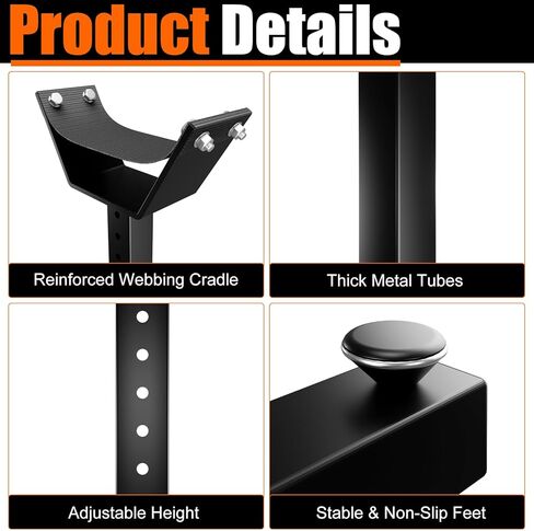 Adjustable Farrier Stand for Horses | Hoof Trimming, Shoeing & Veterinary Care | Heavy-Duty Metal Construction, Height-Adjustable, Interchangeable Cradle & Post Support in Kuwait