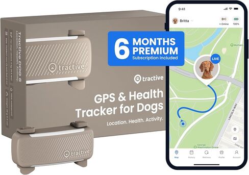 جهاز تعقب الكلاب الذكي بنظام تحديد المواقع العالمي (GPS) مع اشتراك لمدة 6 أشهر | جهاز تعقب الحيوانات الأليفة المباشر مع سياج افتراضي | مراقبة العلامات الحيوية للقلب ومعدل التنفس | مراقبة اللحاء | ملحق طوق الكلب (بني) in Kuwait
