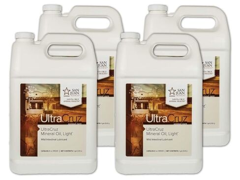 UltraCruz - sc-395544 Mineral Oil Light Supplement for Horses, Livestock and Dogs, 4 x 1 Gallon in Kuwait