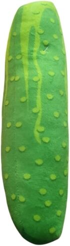 Pet Play Plush Hot Dog and Cucumber Set, 2 Piece Food-Themed Stuffed Pet Playthings with Integrated Bells for Cats in Kuwait