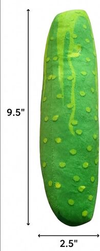 Pet Play Plush Hot Dog and Cucumber Set, 2 Piece Food-Themed Stuffed Pet Playthings with Integrated Bells for Cats in Kuwait