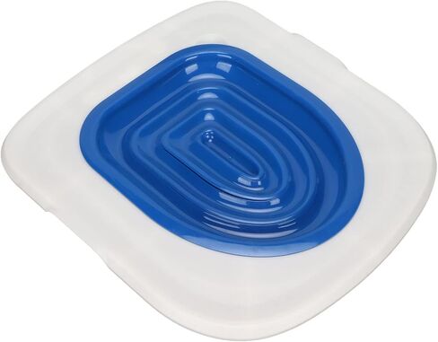 Yosoo Cat Toilet Training Kit Universal Pet Toilet Trainer Cat Litter Tray with Groove Design for Easy Disassembly Suitable for All Types (White Tray, 1 Gray Inner Support) in Kuwait