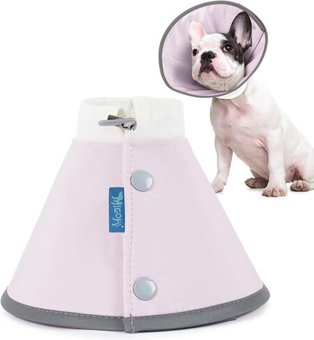 MIGOHI Soft Cat Cone Collar,Adjustable Cone for Cats After Surgery to Stop Licking,Reflective Elizabethan Recovery Collar for Kittens,Prevents Scratching for Wound,Spay & Neuter,M,Blue in Saudi Arabia