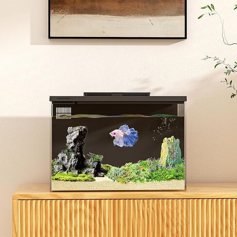 ERAARK 4 Gallon Betta Fish Tank,Smart APP Control Aquarium with Filter,Light,Water Pump,Self Cleaning in Kuwait