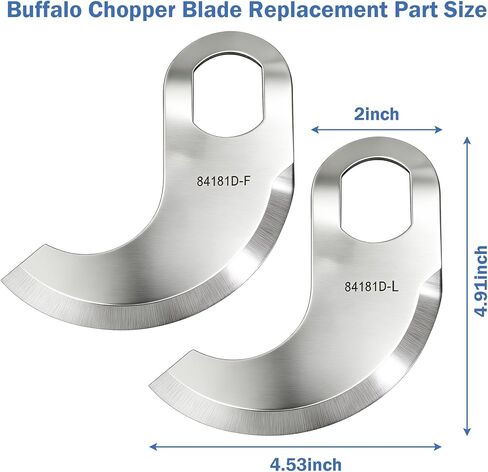 84181D Buffalo Chopper Blades Replacement for Hobart 8181, 8185, and 84186 Series Food Choppers 18" Bowl, Food Cutter Buffalo Chopper Knives Replaces for Hobart 00-077372, 00-077373 in Kuwait