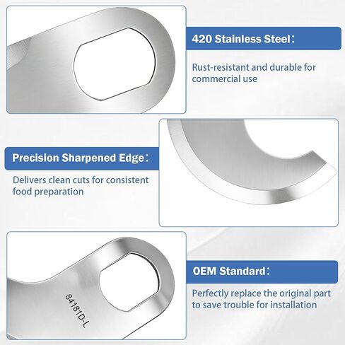 84181D Buffalo Chopper Blades Replacement for Hobart 8181, 8185, and 84186 Series Food Choppers 18" Bowl, Food Cutter Buffalo Chopper Knives Replaces for Hobart 00-077372, 00-077373 in Kuwait
