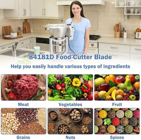 84181D Buffalo Chopper Blades Replacement for Hobart 8181, 8185, and 84186 Series Food Choppers 18" Bowl, Food Cutter Buffalo Chopper Knives Replaces for Hobart 00-077372, 00-077373 in Kuwait
