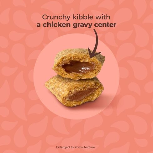 Meow Mix Gravy Bursts, Savory Salmon Flavor Kibble Mix, Gravy Filled Dry Cat Food, 3 lb. Bag in Kuwait