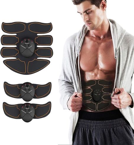 Muscle Toner ABS Training Workout Belt Body Abdominal Toning Gear Waist Trimmer Ab Workouts Intelligent Portable Fitness Apparatus for Men Women Abdomen/Arm/Leg Home Office Exercise in Saudi Arabia