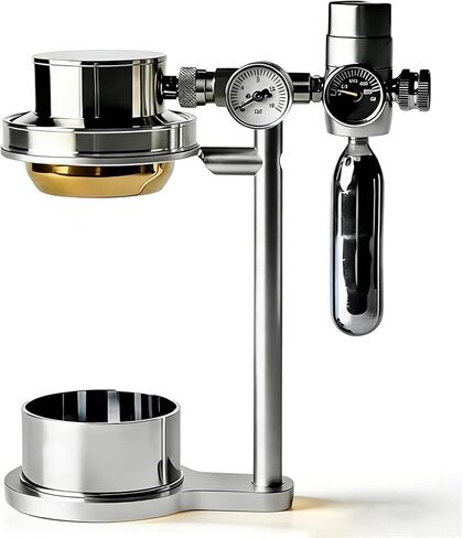 Genérico Espresso Machine, 58mm Pneumatic Portable Manual Coffee Maker, Stainless Steel, W/Pressure Gauge & Pressure Relief Valve, Detachable Design, For Commercial And Home Use in Kuwait