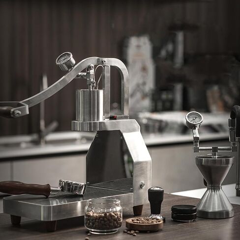 Manual Espresso Machine, Portable Hand-Press Coffee Maker with Pressure Lever, Pid Temperature Control for Home and Outdoor Use in Kuwait