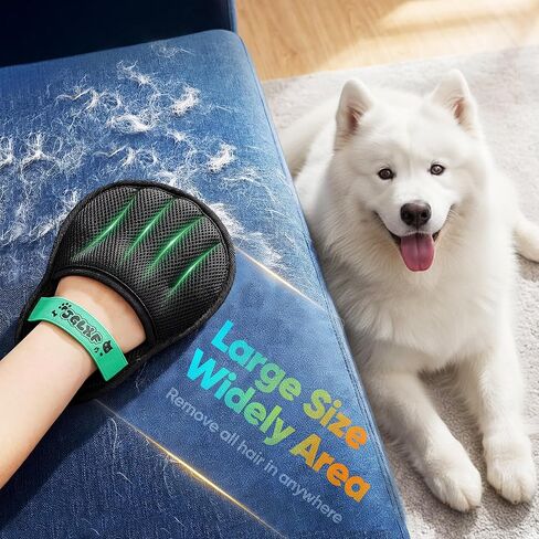 Upgraded Pet Hair Removal Glove for Dogs & Cats, Electrostatic Five-Finger Hair Remover for Furniture, Couch, Carpet, Clothing& Car Seat, 1Pcs Reusable Magic Brush Pet Hair Remover Tool (Black) in Saudi Arabia