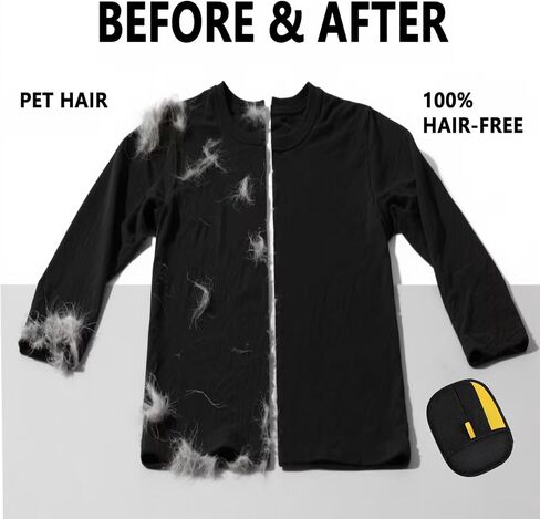 Pet Hair Removal Glove, Newly Upgraded Electrostatic Gloves Pet Hair for Dogs & Cats, Washable and Reusable Hair Remover Tool for Carpet, Curtain, Clothing, Couch, Car Seat - 1 Pcs in Kuwait