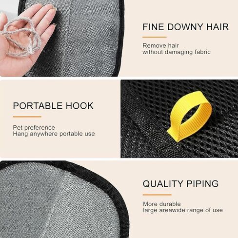 Pet Hair Removal Glove, Newly Upgraded Electrostatic Gloves Pet Hair for Dogs & Cats, Washable and Reusable Hair Remover Tool for Carpet, Curtain, Clothing, Couch, Car Seat - 1 Pcs in Kuwait