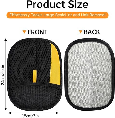 Pet Hair Removal Glove, Newly Upgraded Electrostatic Gloves Pet Hair for Dogs & Cats, Washable and Reusable Hair Remover Tool for Carpet, Curtain, Clothing, Couch, Car Seat - 1 Pcs in Kuwait
