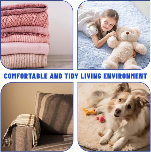 Pet Hair Removal Glove for Dogs & Cats, Newly Upgraded Reusable Electrostatic Pet Hair Glove, Magic Brush Pet Hair Remover Tool for Clothing, Couch, Carpet, Car Seat in Kuwait