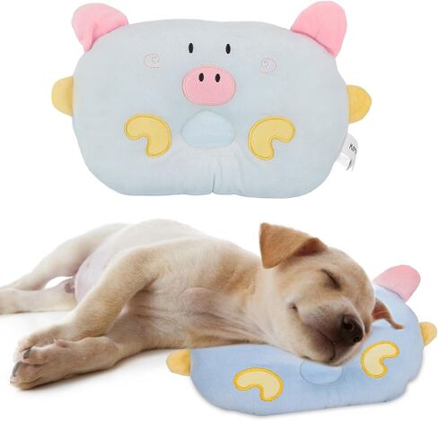RiToEasysports Cute Cartoon Pig Animal Shape Pillow for Pet Cervical Spine Protection for Cat Dog Pink (Pink) in Kuwait