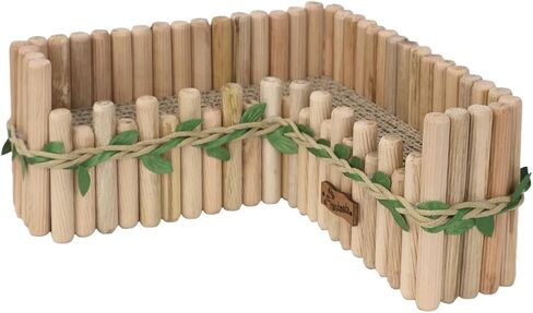 Hamster Cage Sprays Flower Foraging Holder - Natural Wood Feeding Stand, Small Pet Habitat Accessories for Hamsters Mouse Guinea Pig Dwarf Gerbils Syrian Mice (Leaf - L Shape) in Kuwait