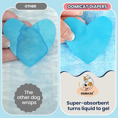 Disposable Dog Diapers Male M, Breathable Male Dog Wraps with Color Change Strip, Durable Belly Bands for Male Dogs Medium Breeds in Saudi Arabia