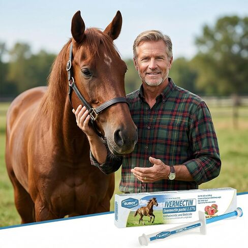 6-Pack Ivermectin Horse Paste 1.87% – Apple Flavored Oral Dewormer for Horses in Kuwait