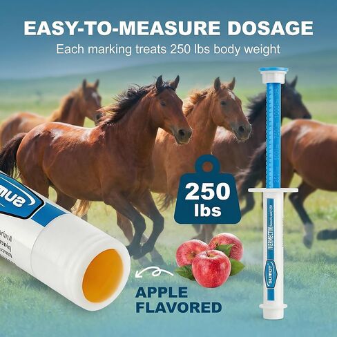 6-Pack Ivermectin Horse Paste 1.87% – Apple Flavored Oral Dewormer for Horses in Kuwait