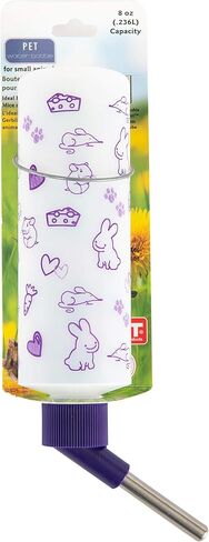Lixit Weather Resistant Water Bottles for Rabbits, Ferrets, Guinea Pigs, Rats, Mice and Other Small Animals. (8 Ounce Pack of 2) in Saudi Arabia