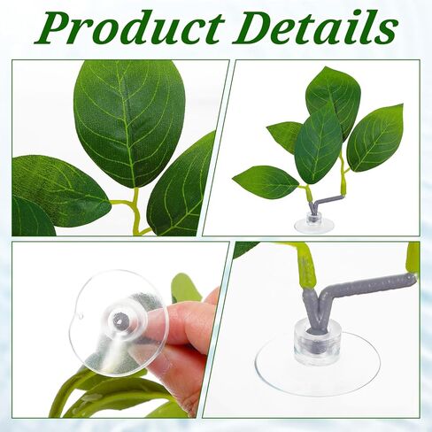 3 Pcs Betta Fish Leaf Pad, Betta Leaf Hammock Fish Tank Decorations Aquarium Decor Simulating The Natural Habitat for Sleeping Resting Hiding Playing Breeding with Plastic Suction Cup in Kuwait
