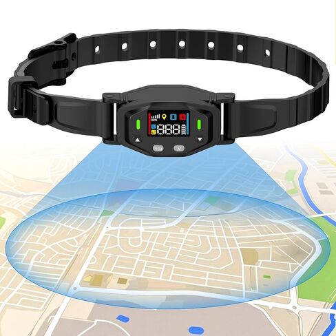 سياج الكلب اللاسلكي GPS، سياج طوق الكلب الكهربائي ونظام احتواء المحيط، طوق مقاوم للماء IPX7، نصف قطر 25-999 ياردة، تصحيح صدمات اهتزاز الصفير، للكلاب التي يزيد وزنها عن 18 رطلاً in Kuwait