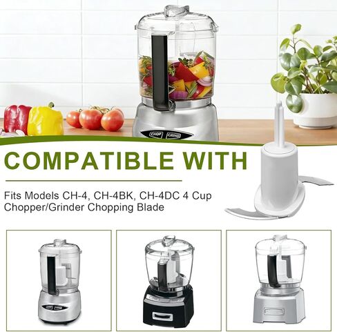 CH-4CB Fit for Cuisinart Mini Prep Plus Food Processor Replacement Chopping Blade, Only Fit CH-4CB Replacement Chopping Blade, Compatible with CH-4, CH-4BK, CH-4DC 4 Cup Chopper/Grinder Chopping Blade in Kuwait