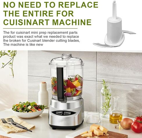CH-4CB Fit for Cuisinart Mini Prep Plus Food Processor Replacement Chopping Blade, Only Fit CH-4CB Replacement Chopping Blade, Compatible with CH-4, CH-4BK, CH-4DC 4 Cup Chopper/Grinder Chopping Blade in Kuwait