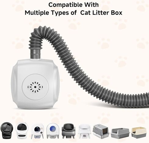 Fan for Smart Litter Boxes, Ultra-quiet Operation, Universal Design Compatible with Most Automatic Litter Boxes in Kuwait