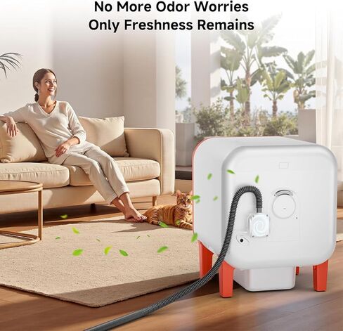 Fan for Smart Litter Boxes, Ultra-quiet Operation, Universal Design Compatible with Most Automatic Litter Boxes in Kuwait