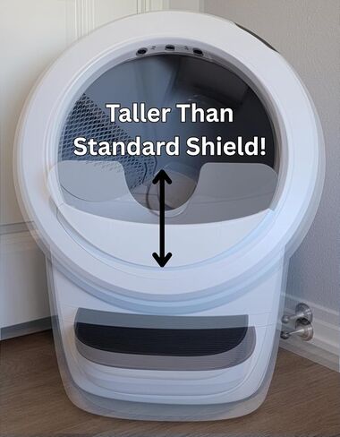 Max Shield for Litter-Robot 4 : Anti-Flicking, One-Piece Design (Black Max Shield) in Kuwait