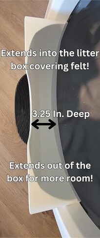 Max Shield for Litter-Robot 4 : Anti-Flicking, One-Piece Design (Black Max Shield) in Kuwait