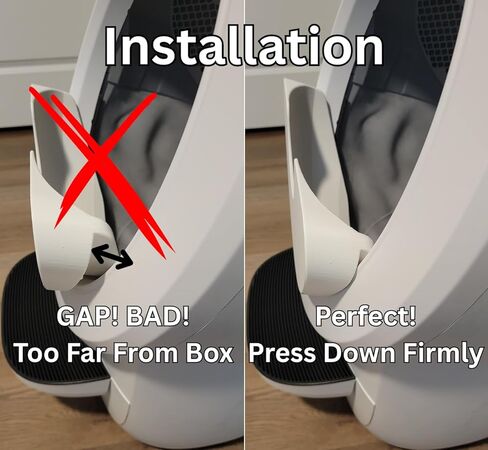 Max Shield for Litter-Robot 4 : Anti-Flicking, One-Piece Design (Black Max Shield) in Kuwait