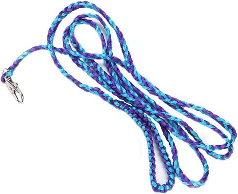 Nylon Soft Comfortable Adjustable Small Pet Leash, Walking Harness with Bell, Pet Leash for Hamster Squirrel Flying Squirrel, 161-181cm (Pink + Rose red) in Kuwait