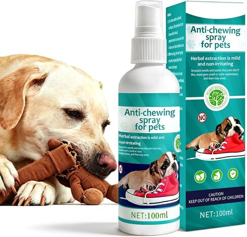 No Chew Spray for Dogs -Bitter Apple Spray for Dogs to Stop Chewing Licking of Furniture, Shoes, Bandages, Dog Training & Behavior Aids Spray, Indoor Outdoor in Kuwait