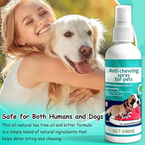 No Chew Spray for Dogs -Bitter Apple Spray for Dogs to Stop Chewing Licking of Furniture, Shoes, Bandages, Dog Training & Behavior Aids Spray, Indoor Outdoor in Kuwait