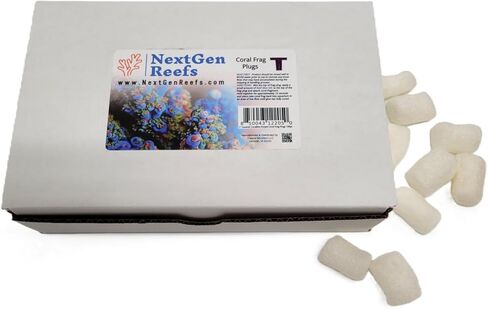 NextGen Reefs® 1 بوصة سدادة سيراميك كورالاين أرجوانية مرجانية 100 قطعة + جل غراء الشعاب المرجانية NGR in Kuwait