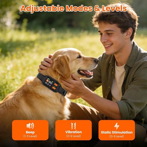 نظام سياج الكلب اللاسلكي GPS، سياج كهربائي مخصص للكلاب المتوسطة والكبيرة، طوق كلب GPS مزدوج الوضع، نطاق نصف قطره 6561FT، قابل لإعادة الشحن IPX7 مقاوم للماء، الاستخدام الخارجي - لا يلزم الاشتراك in Kuwait